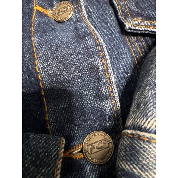 PCI By Kenpo Denim & Sherpa Jacket Blue Cotton Blend Jean Jacket Size L - Picture 11 of 14